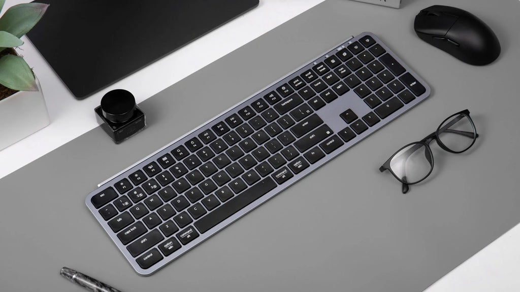Keyboard Keychron B6 Pro, USB/WL/BT, ivory white