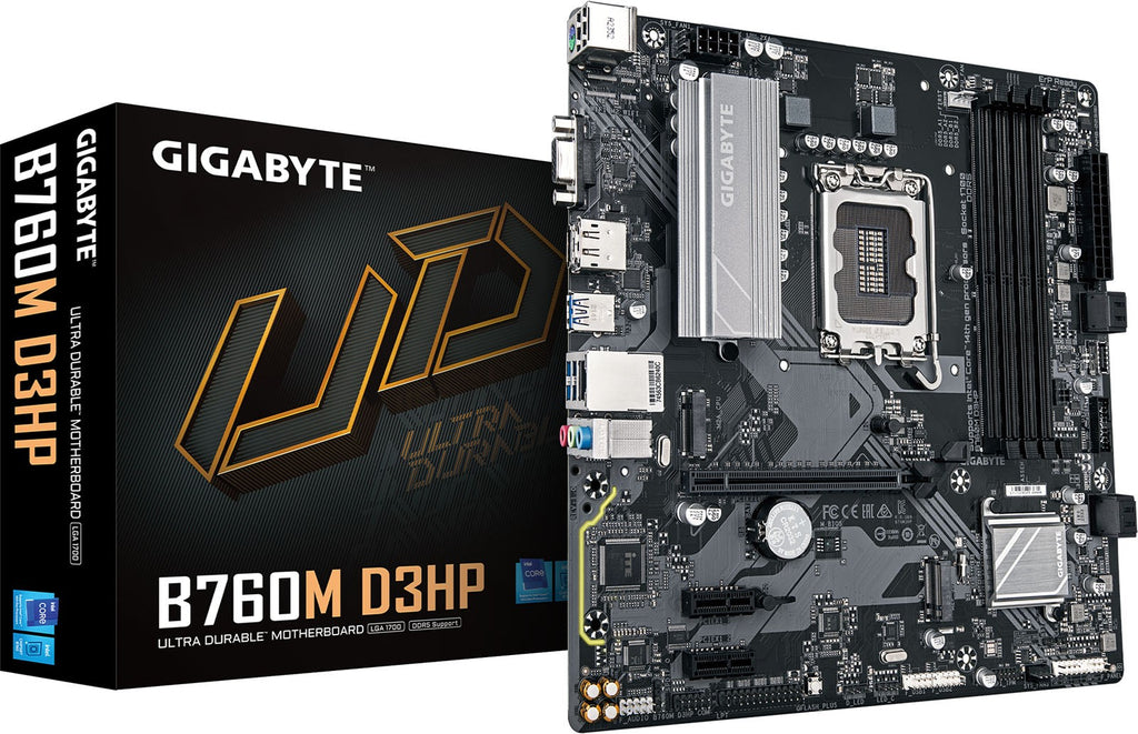 GIGABYTE Motherboard B760M D3HP s1700 B760 4xDDR5 M.2 HDMI D-Sub mATX