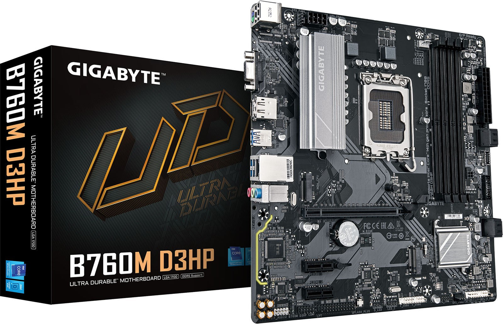 GIGABYTE Motherboard B760M D3HP s1700 B760 4xDDR5 M.2 HDMI D-Sub mATX