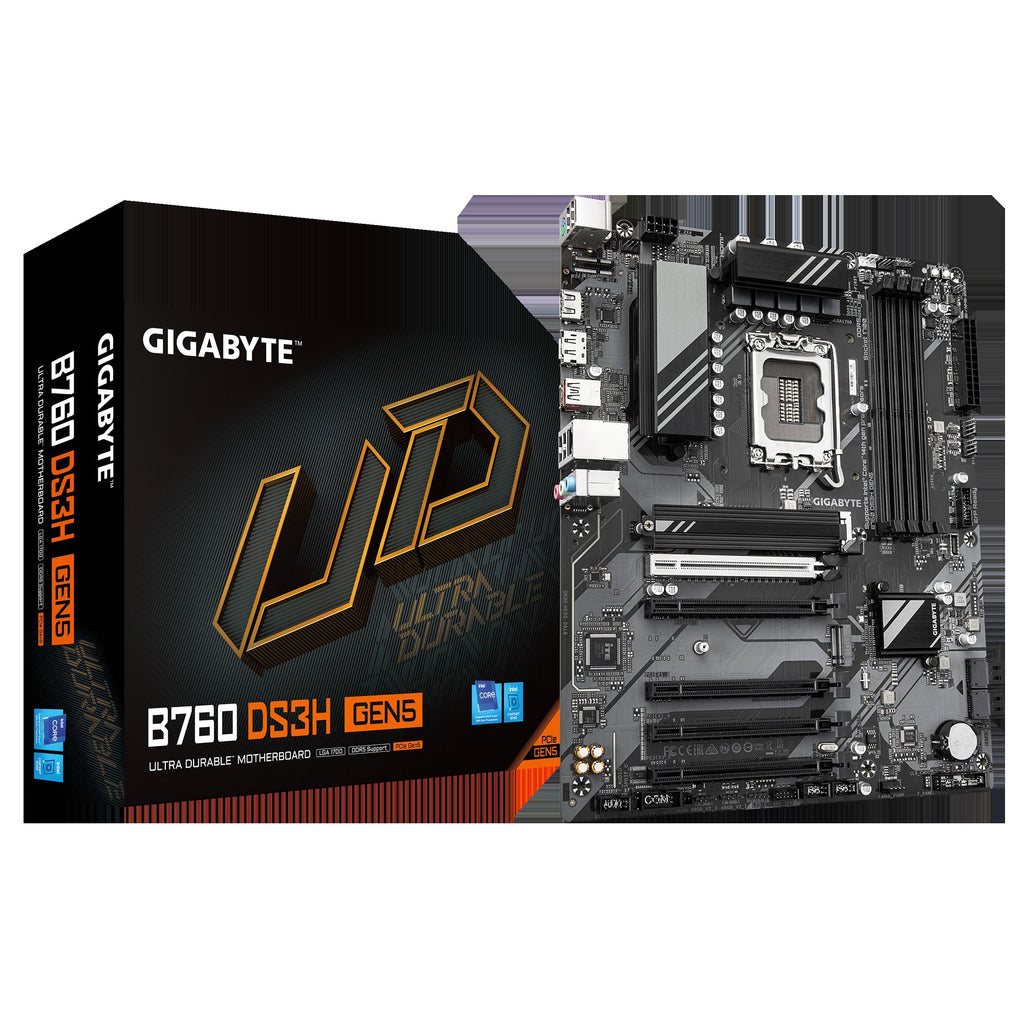 GIGABYTE Motherobard B760 DS3H GEN5 B760 s1700 4xDDR5 M.2 HDMI DP