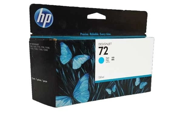 HP 72 130-ml Cyan DesignJet Ink Cartridge
