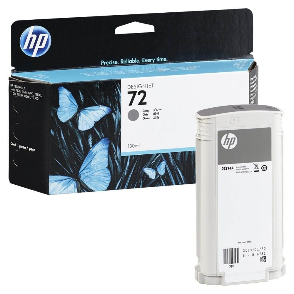 HP 72 130-ml Gray DesignJet Ink Cartridge