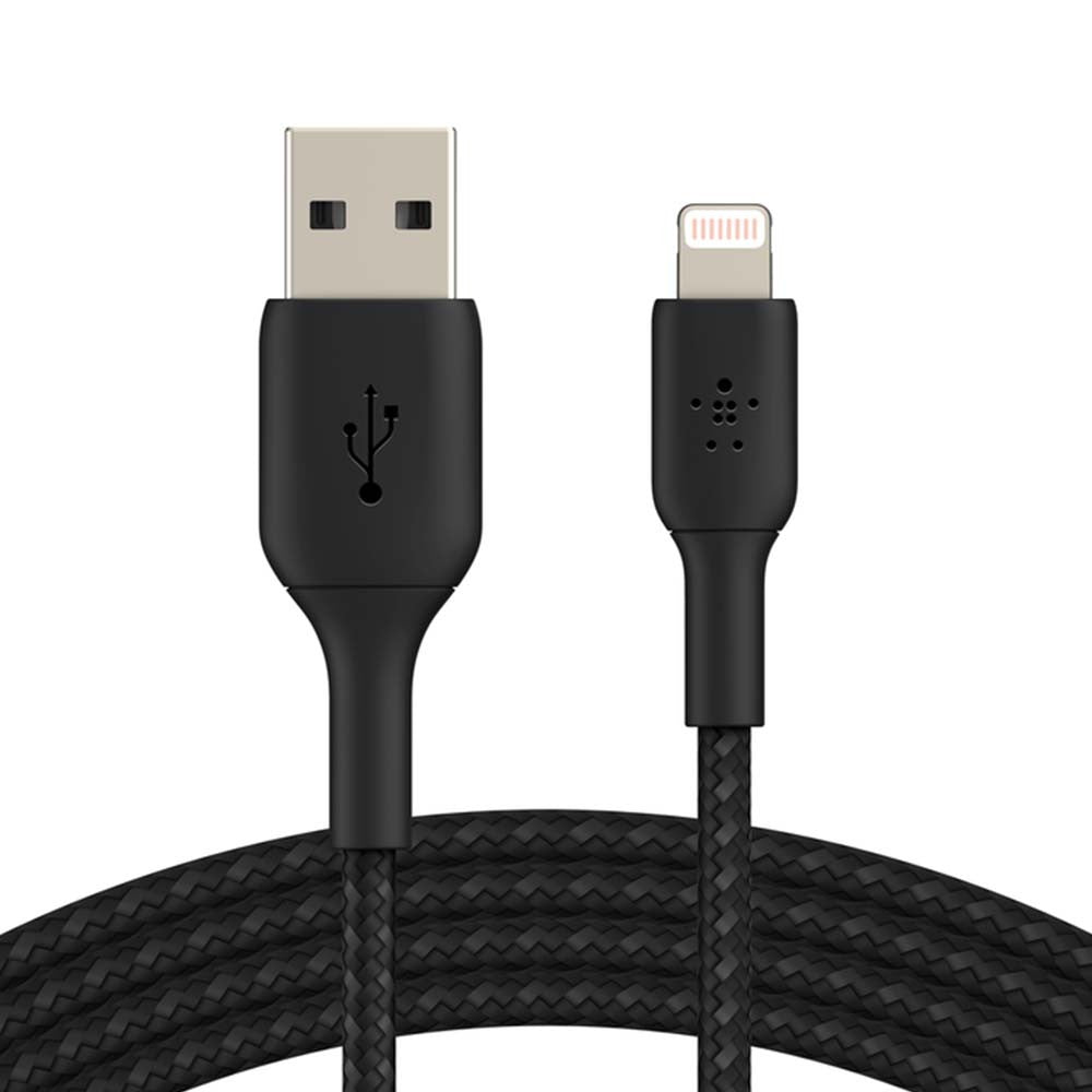 Belkin сable USB-A > Lightning charge/data, 1m, BRAIDED, black