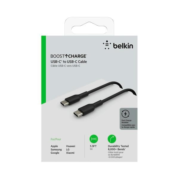 Belkin сable USB-C > USB-C charge/data, 1m, 60W, Type-C, PVC, black