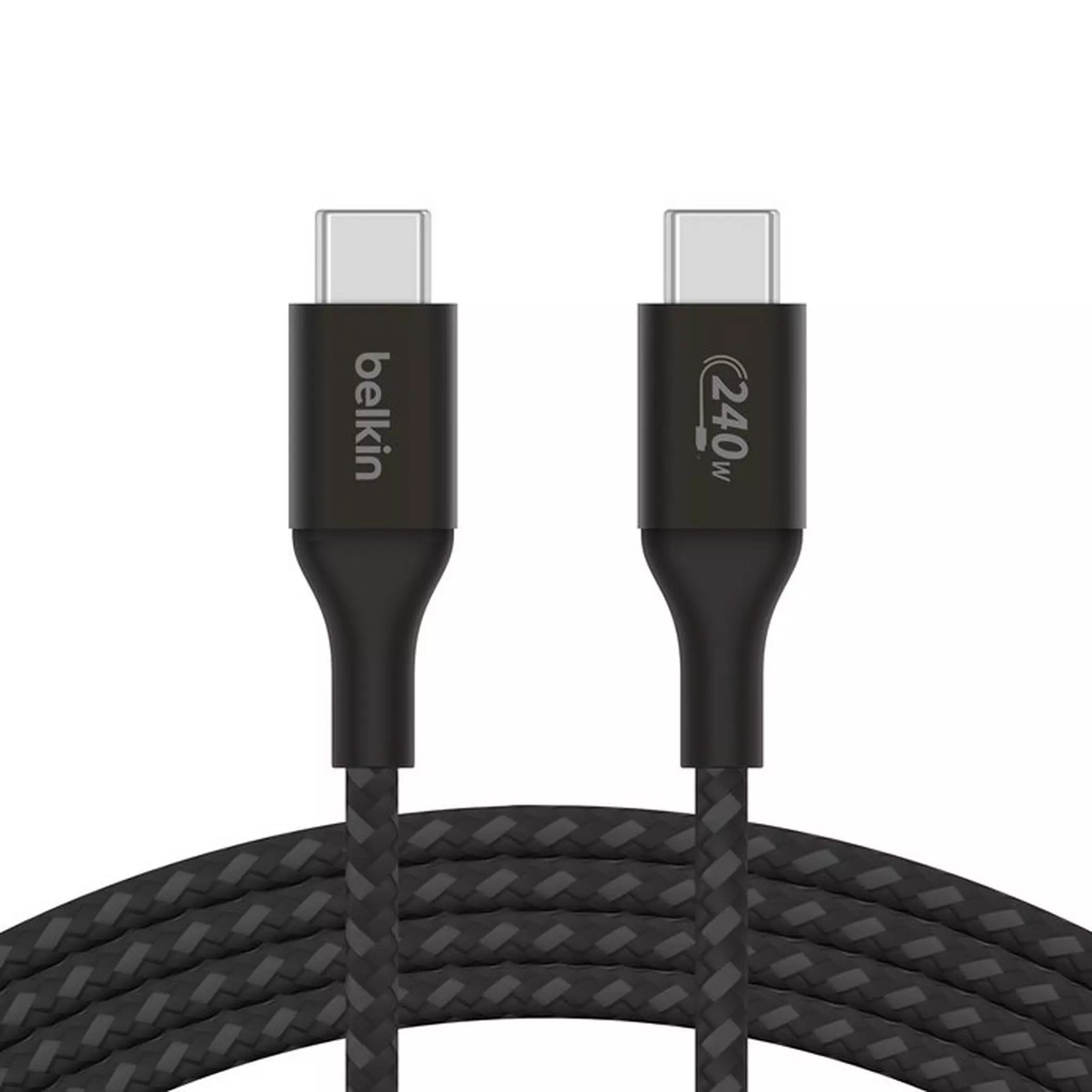 Belkin сable USB-C > USB-C charge/data, 2m, 60W, Type-C, BRAIDED, white