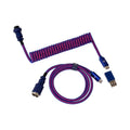 Cabel Type-A/Type-C Keychron Premium Coiled Aviator Cable-Straight Purpule