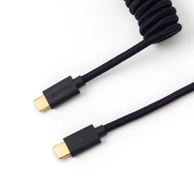 Cabel Type-A/Type-C Keychron Coiled Cable Grey
