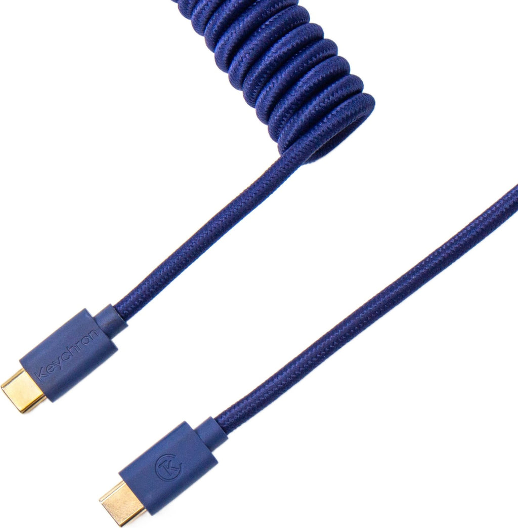 Cabel Type-A/Type-C Keychron Coiled Cable Blue