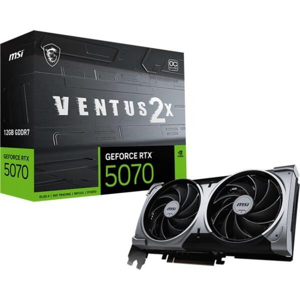 MSI Graphic card GeForce RTX 5070 12GB GDDR7 VENTUS 2X OC