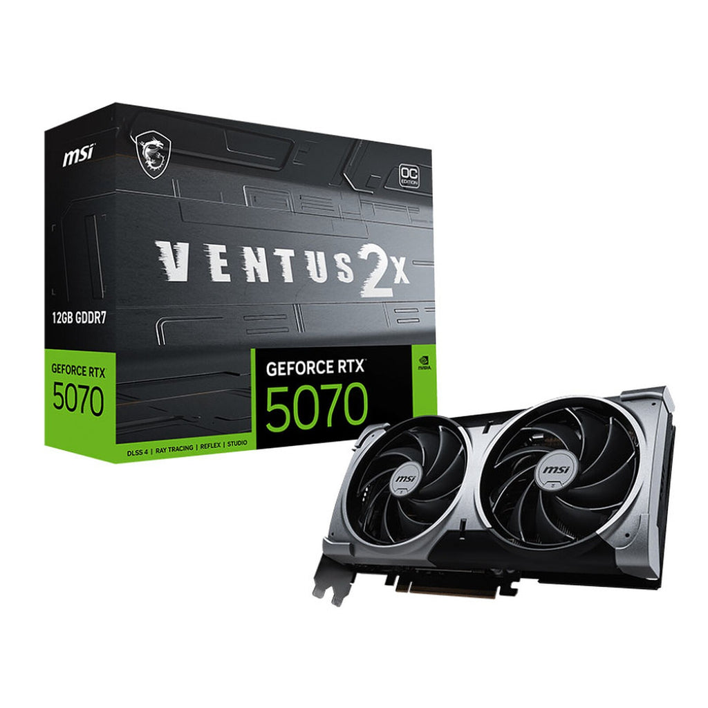 MSI Graphic card GeForce RTX 5070 12GB GDDR7 VENTUS 2X OC