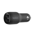 Belkin DUAL USB-A CAR CHARGER 12W X2, BLK