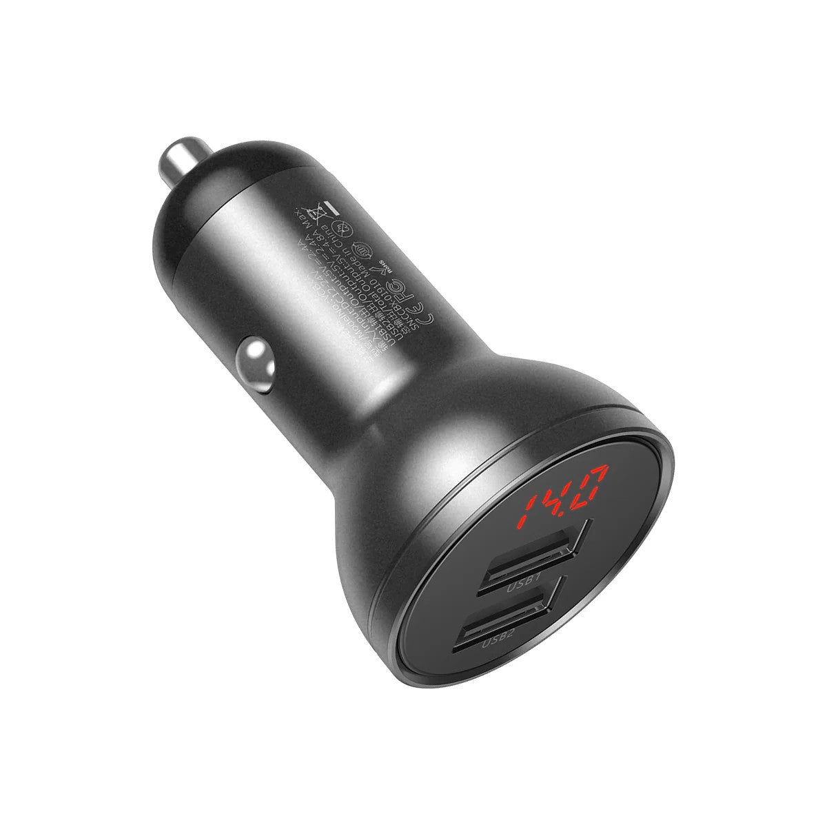 Belkin DUAL USB-A CAR CHARGER 12W X2, BLK