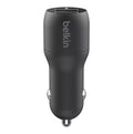 Belkin Car Charger 24W 2хUSB-A, cable USB-A > USB-C 1m, black