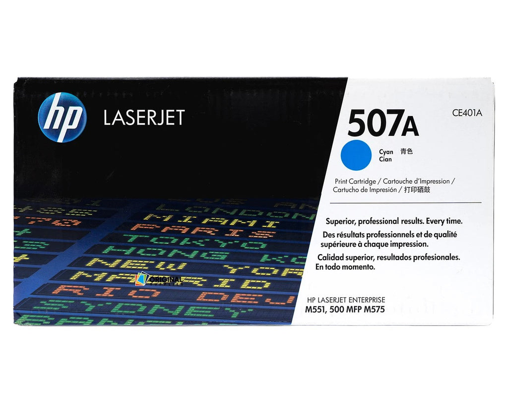 HP 507A Cyan Original LaserJet Toner Cartridge