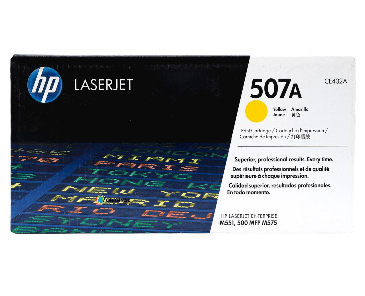 HP 507A Yellow Original LaserJet Toner Cartridge