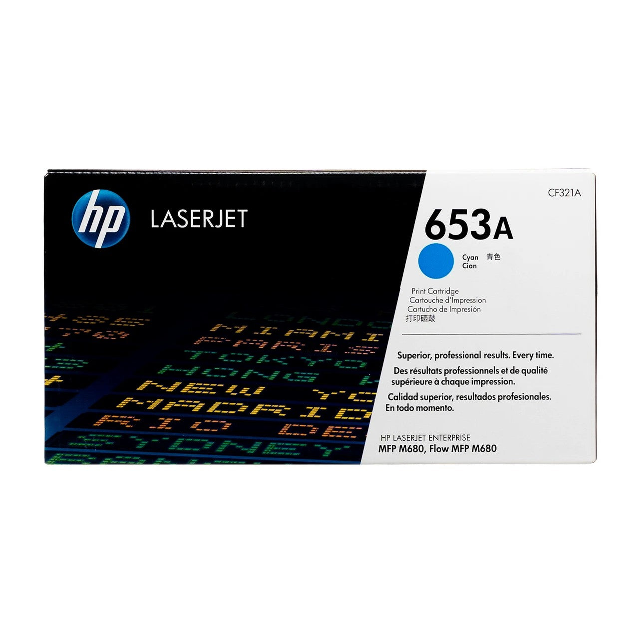 HP 653A Cyan Original LaserJet Toner Cartridge