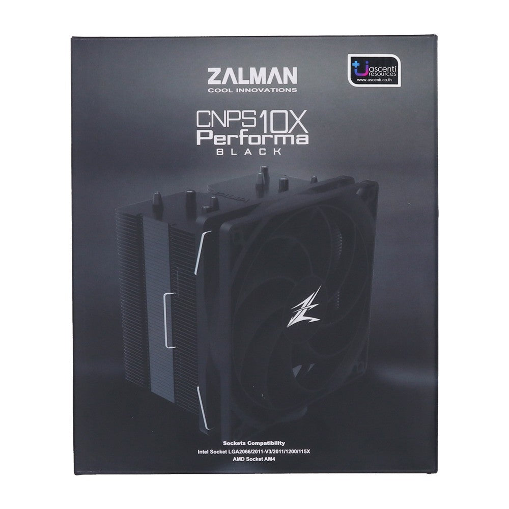 Zalman CPU cooler CNPS10X Performa, LGA1700, 1200, 115x, AM5, AM4, 4pin, PWM, TDP180W, black