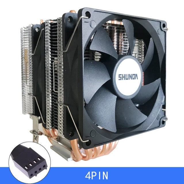 Zalman CPU cooler CNPS4X, LGA1700, 1200, 115x, AM5, AM4, AM3, 4pin, PWM, TDP150W, black