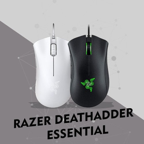 Razer Mouse DeathAdder Essential Ed., White LED, USB-A, white