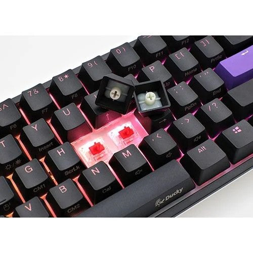 Keyboard Ducky One 2 Mini Cherry Speed Silver RGB LED UA/RU Black-White