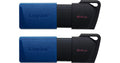 Kingston 64GBx2 USB 3.2 Type-A Gen1 DT Exodia Black Blue