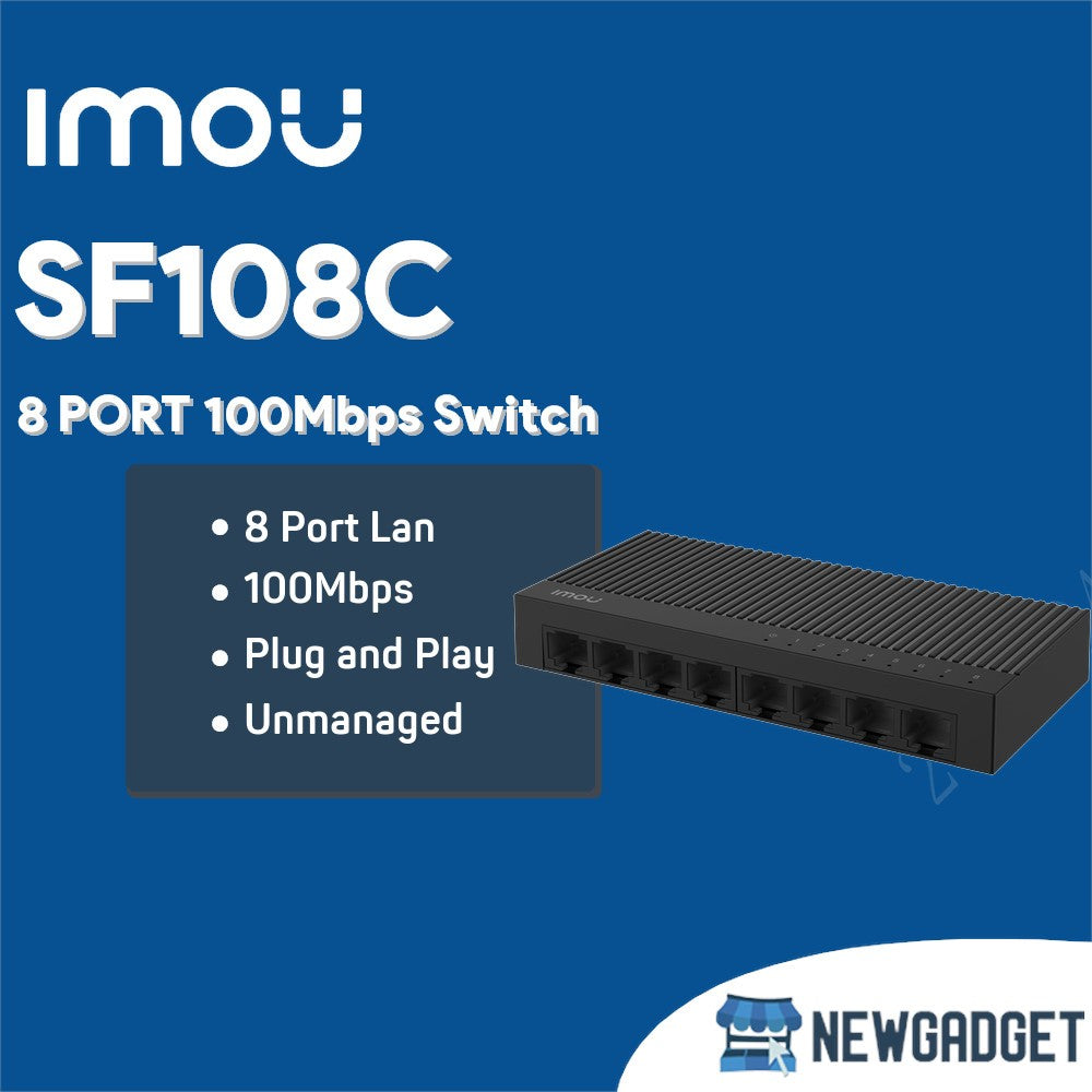 2E PowerLink Switch SF108C 8xFE, Unmanaged