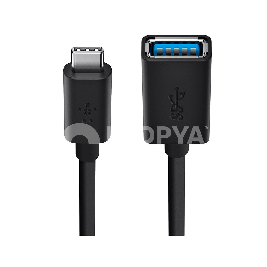 Belkin Adapter USB-C > USB-AF, 0.14m, black