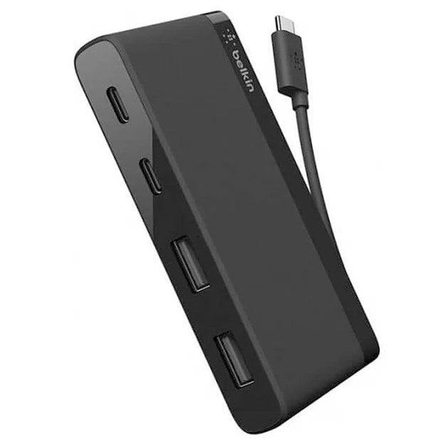 Belkin USB-C 4-PORT MINI HUB,3.0,BLK