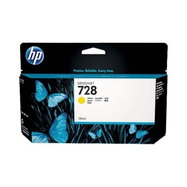 HP 728 130-ml Yellow DesignJet Ink Cartridge