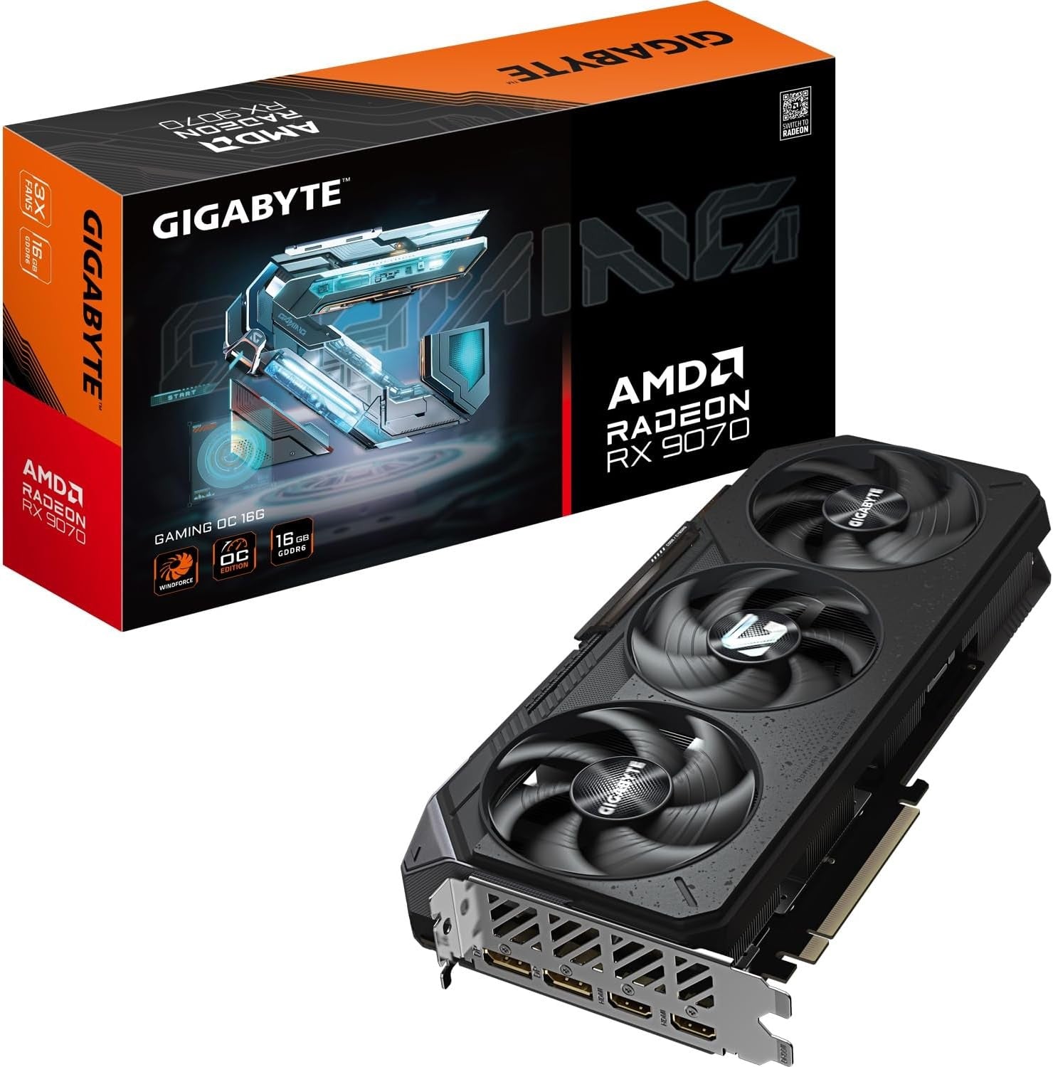 GIGABYTE Graphic Adapter Radeon RX 9070 16GB GDDR6 GAMING