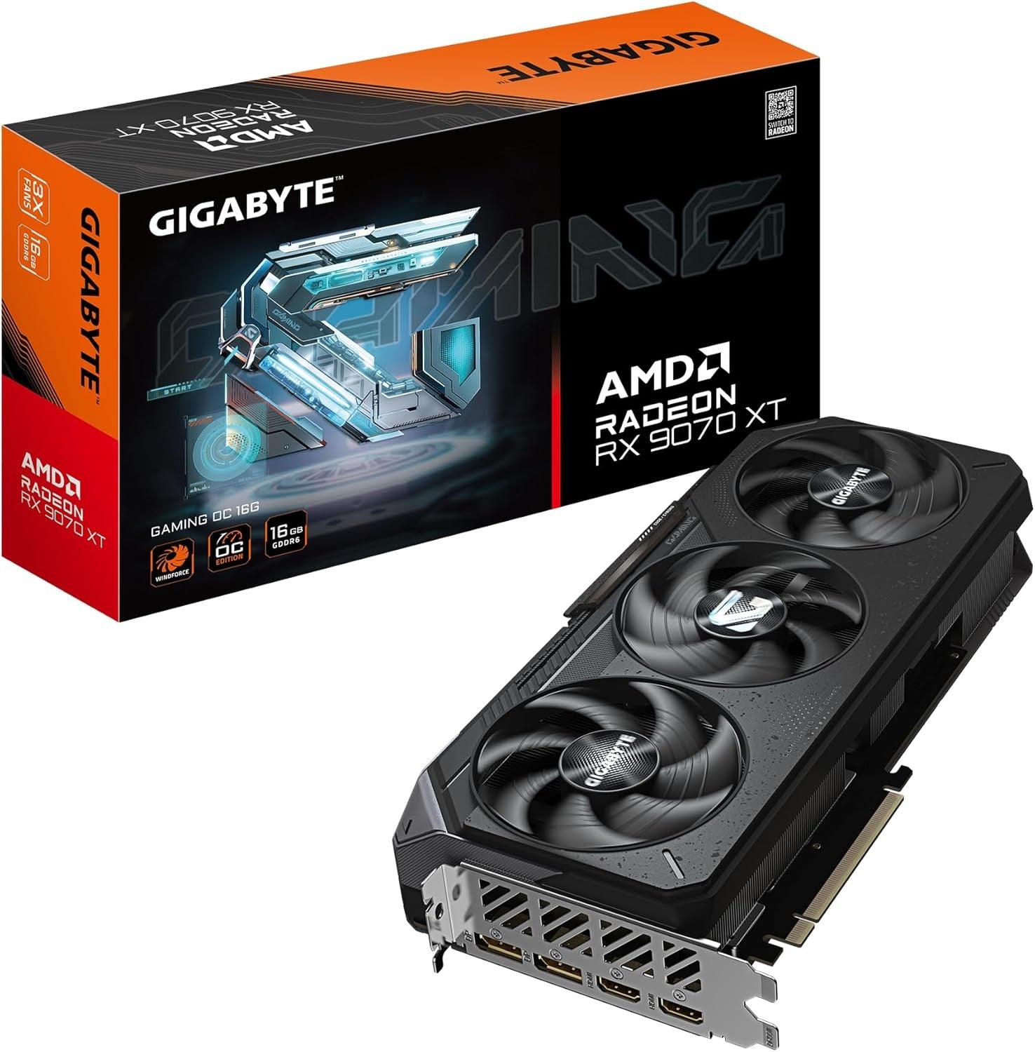 GIGABYTE Graphic Adapter Radeon RX 9070 XT 16GB GAMING OC