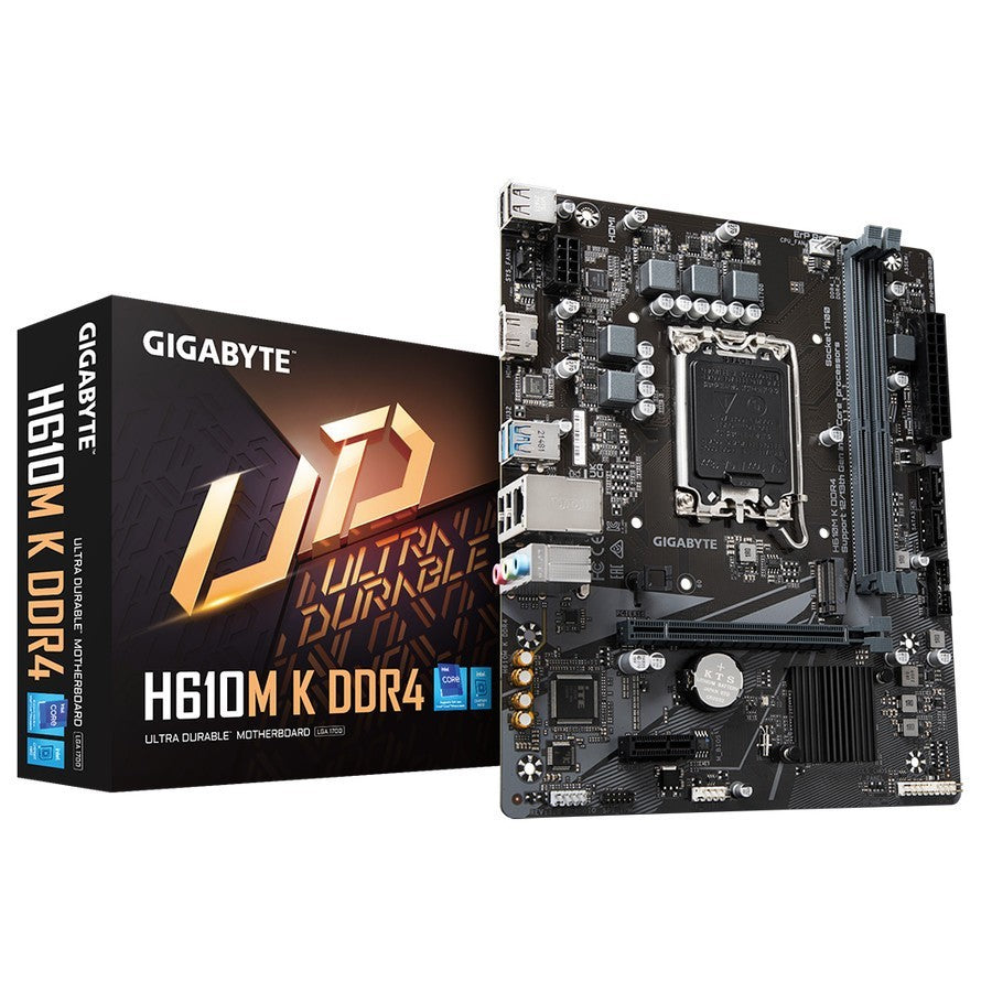 GIGABYTE Motherbard H610M K DDR4 s1700 H610 2xDDR4 M.2 HDMI mATX