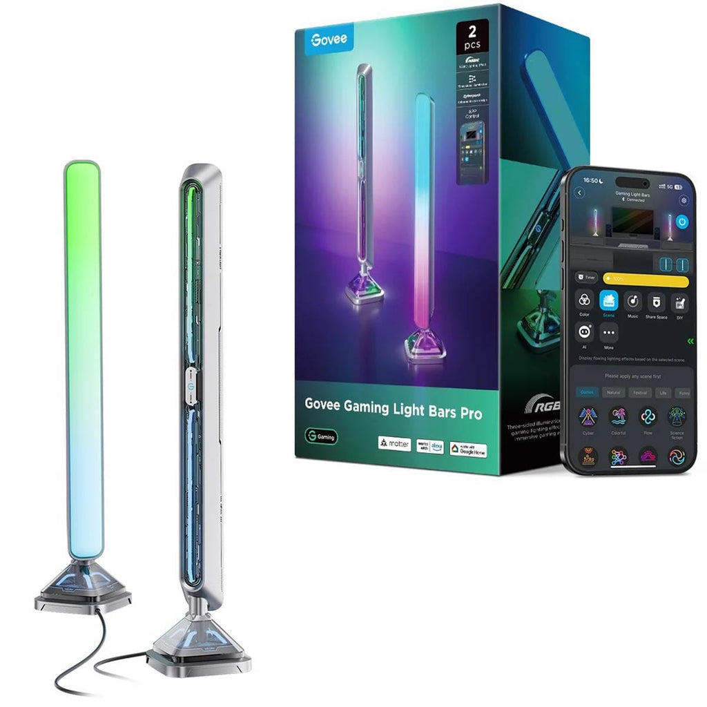Govee H6048 Govee Gaming Light Bars Pro, RGBIC, WI-FI/Bluetooth, чорний