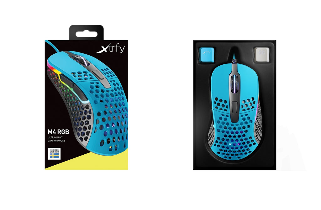 Mouse Xtrfy M4, USB-A, RGB, Рожевий
