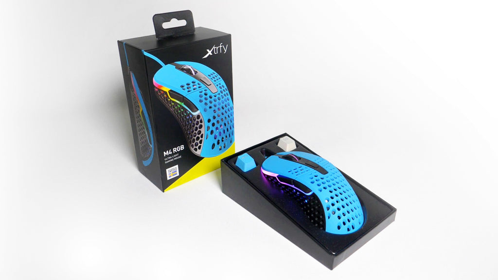 Mouse Xtrfy M4, USB-A, RGB, Рожевий