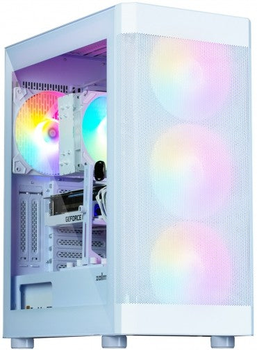 Zalman PC case I4 TG without PSU, 2xUSB3.0, 1xUSB2.0, 4x140mm RGB, VGA 320mm, LCS ready, TG Side Panel, ATX, white