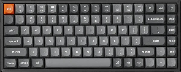 Mechanical keyboard Keychron K2 Max 84 keys, K Red, WL/BT/USB-A, RGB, black