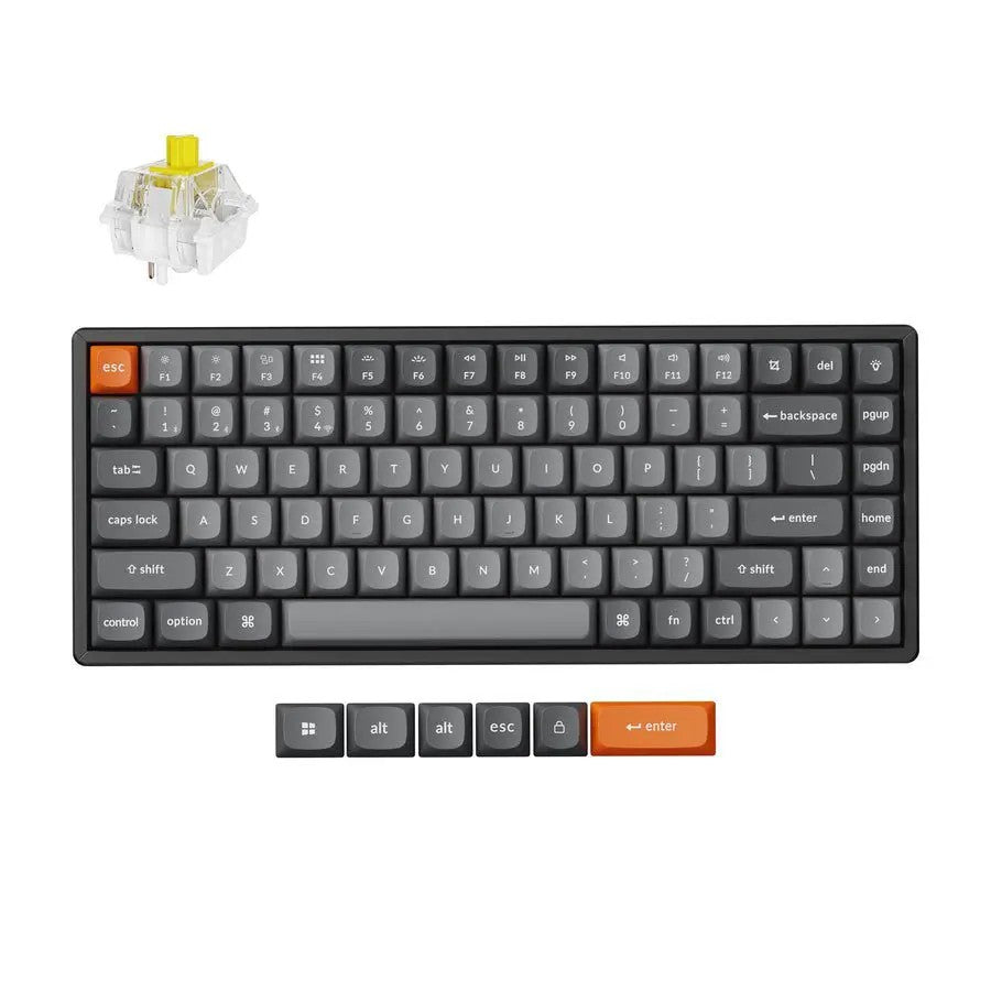Mechanical keyboard Keychron K2 Max 84 keys, K Brown, WL/BT/USB-A, RGB, black