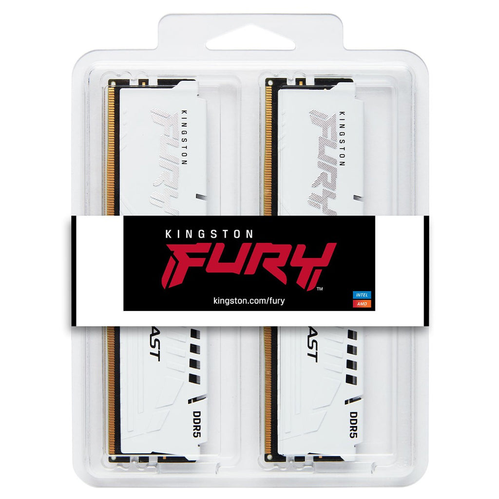 Kingston FURY White 32GB (16GB x 2 pcs) 5600MHz DDR5 DIMM CL36 1Rx8 2G x 64-Bit