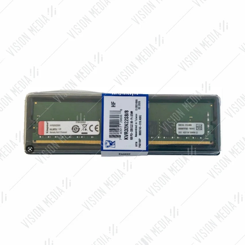 Kingston 8GB 3200MHz DDR4 DIMM CL22 1Rx8 1G x 8-bit