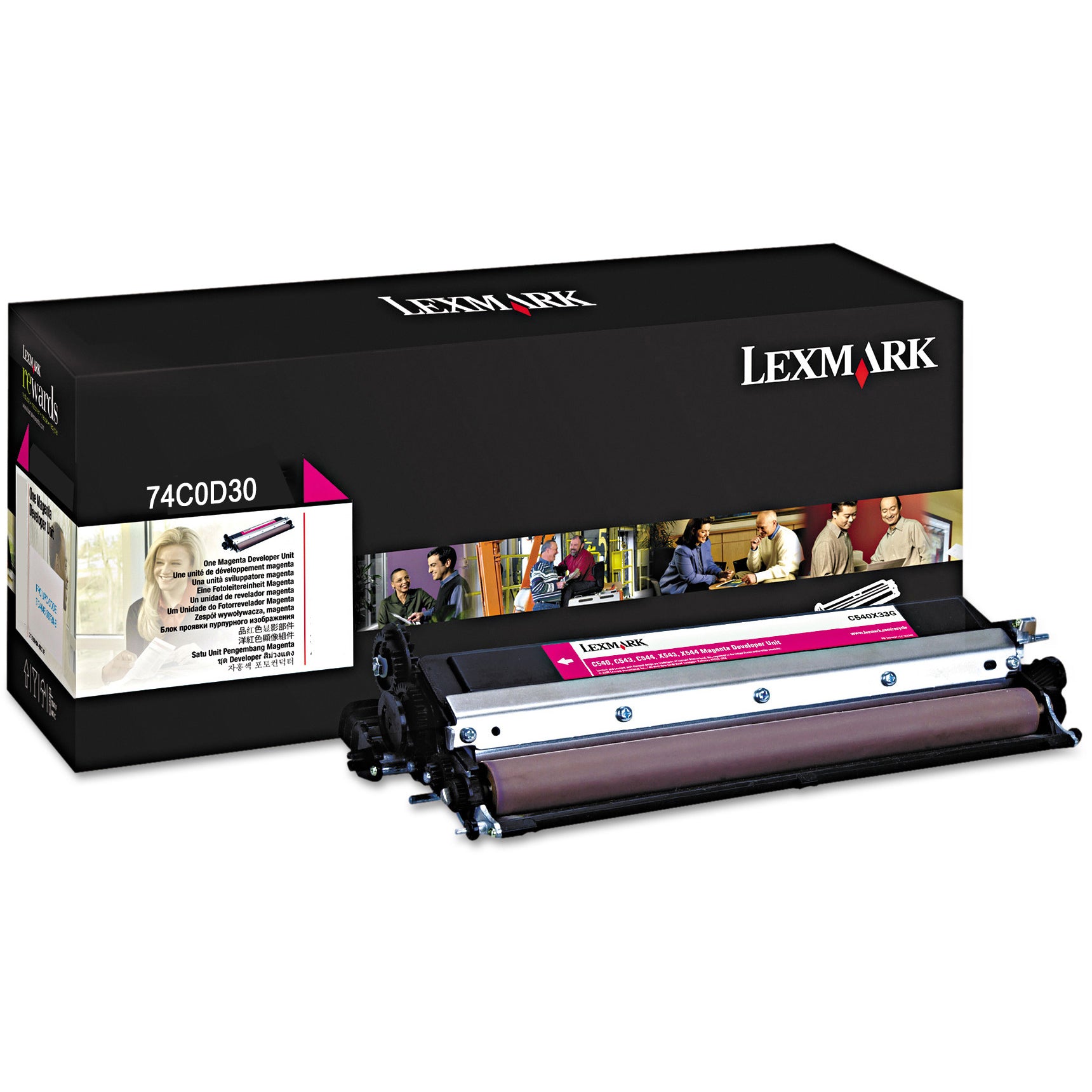 Color toner for Lexmark Magenta (per kg)