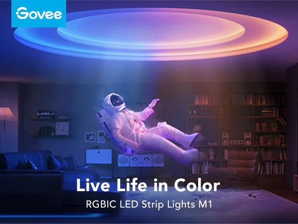 Govee 5M Neon Preinstalled Strip Light White support Matter(Homekit, Google, Alexa, Smarthings)