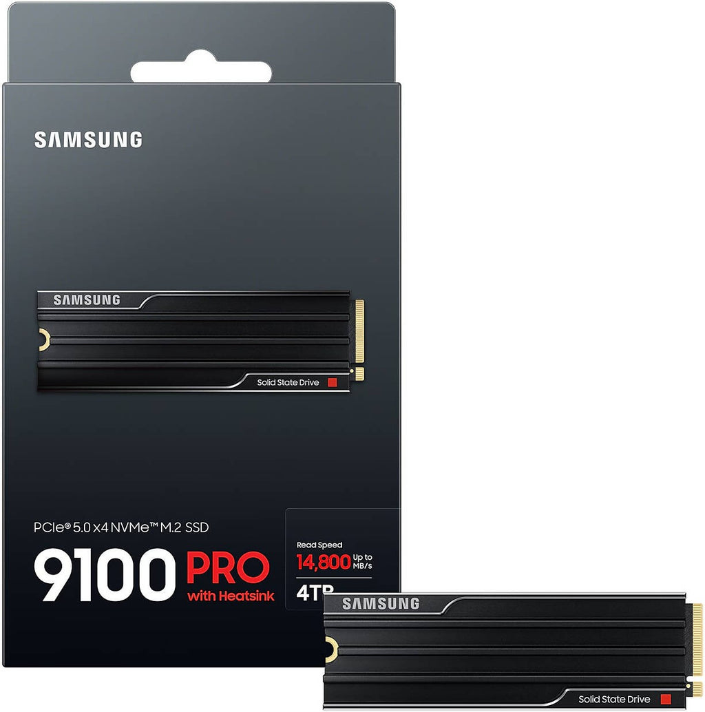 Samsung 9100 PRO 4TB NVMe M.2 PCIe 5.0 Heatsink