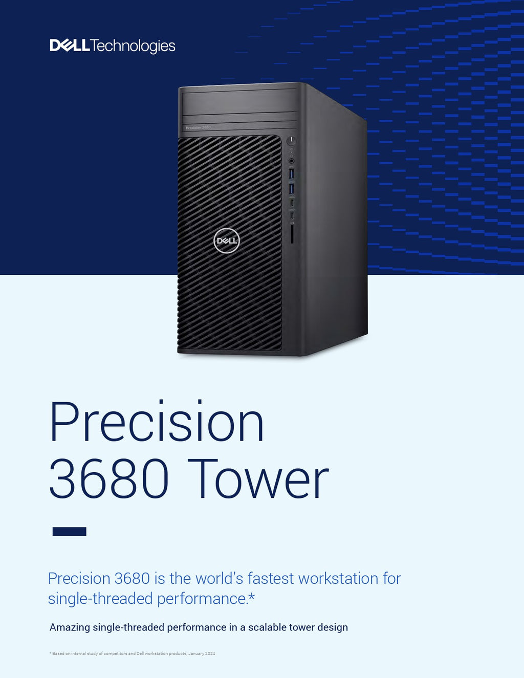DELL Precision 3680 MT, Intel i7-14700, 32GB, F1TB, NVD 2000-16, kb+m, Win11P