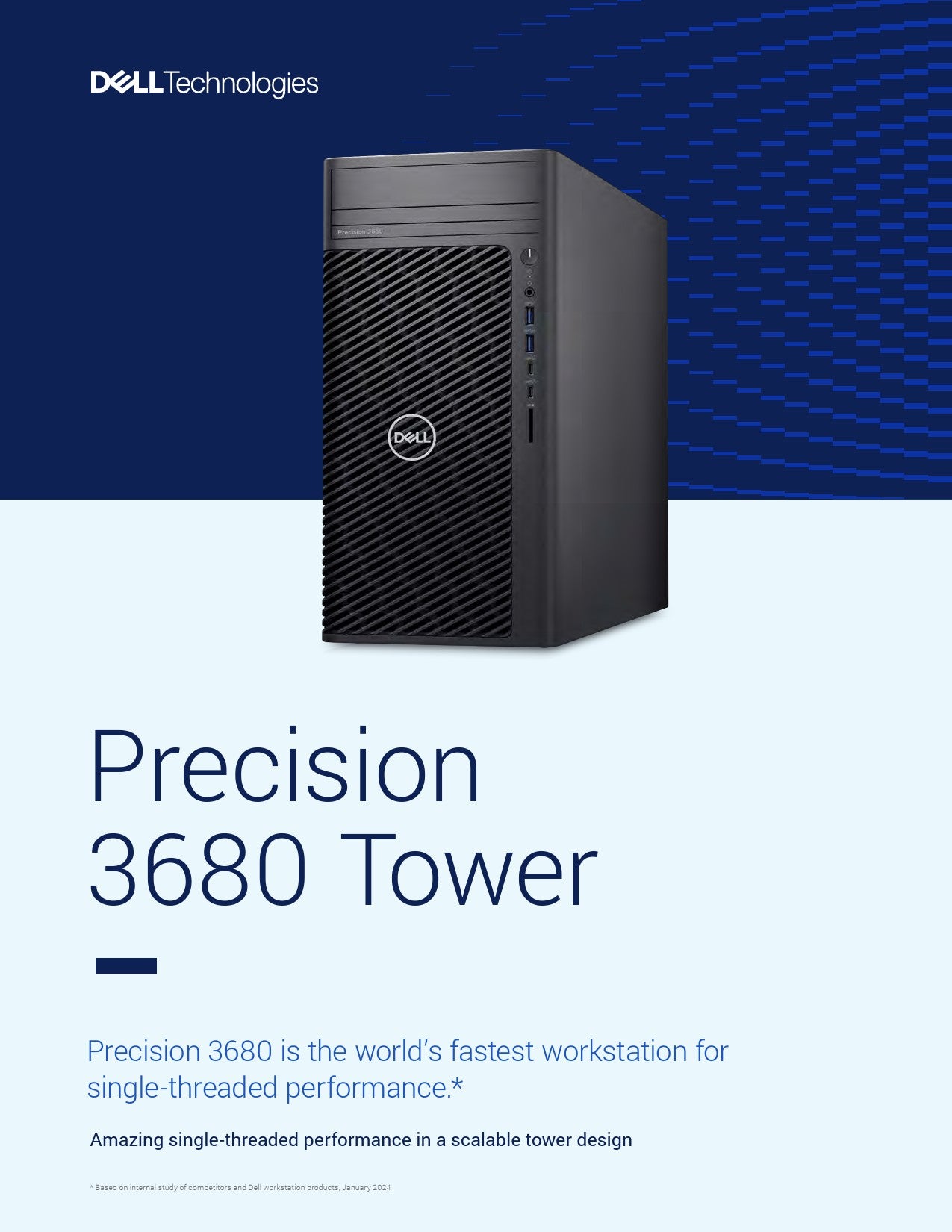 DELL Precision 3680 MT, Intel i7-14700, 32GB, F1TB, NVD 2000-16, kb+m, Win11P