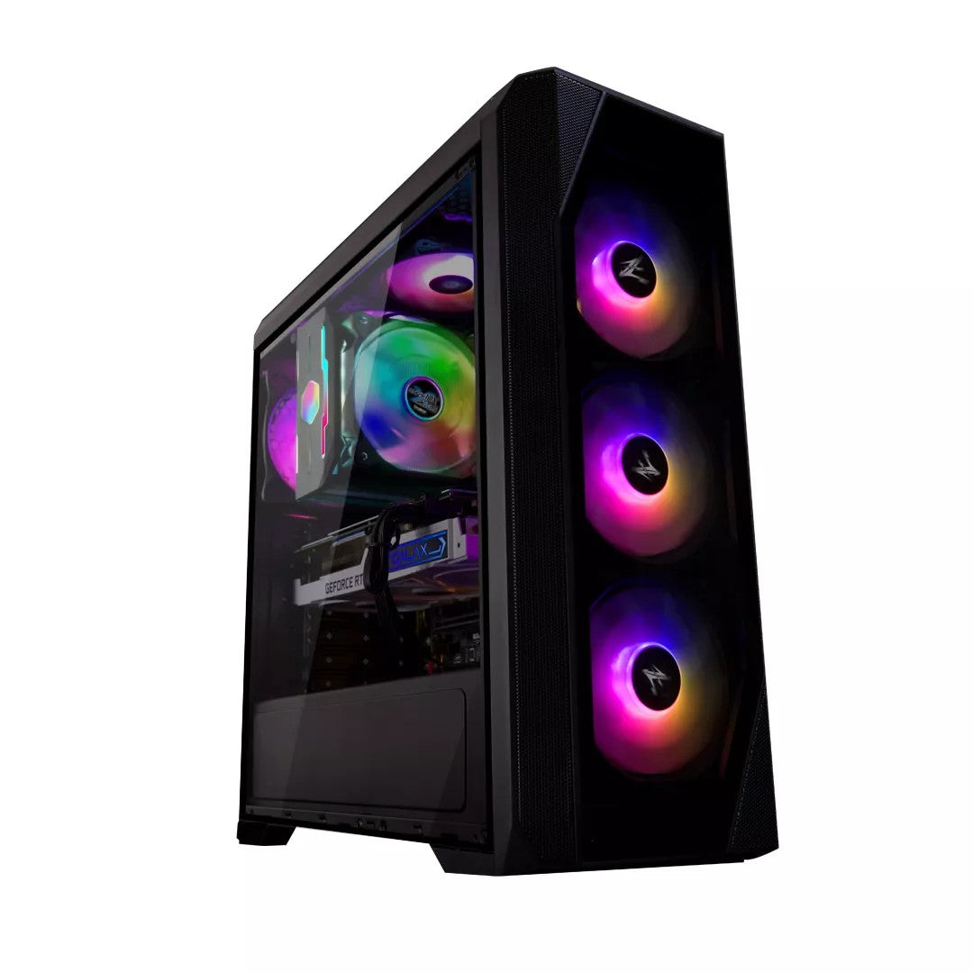 Zalman PC case N5 TF without PSU, 1xUSB3.0, 2xUSB2.0, 4x120mm RGB, VGA 365mm, LCS ready, Acrylic Side Panel, TG Front Panel, ATX, black