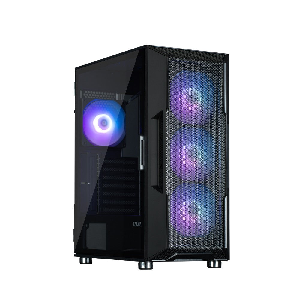 Zalman PC case N5 TF without PSU, 1xUSB3.0, 2xUSB2.0, 4x120mm RGB, VGA 365mm, LCS ready, Acrylic Side Panel, TG Front Panel, ATX, black