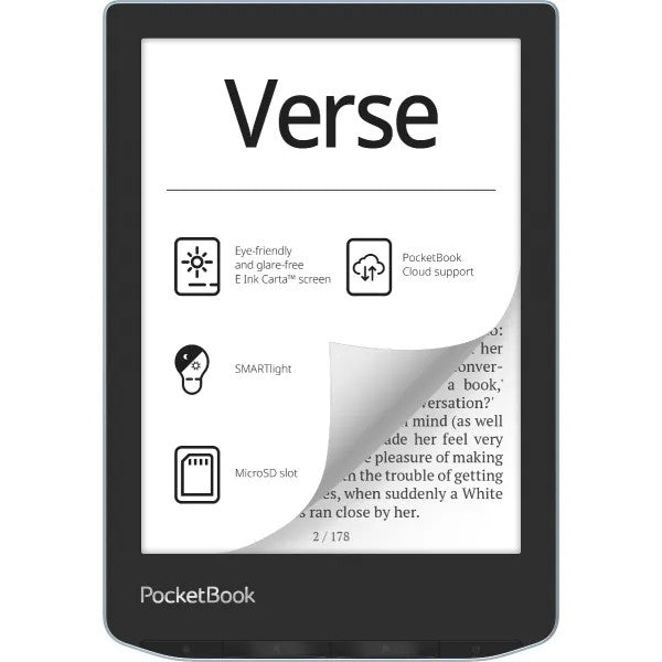 PocketBook e-book 629 Verse, Bright Blue
