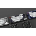 Keychron Q1 QMK Custom HotSwappable Gateron Phantom Blue Switch Mechanical Keyboard Full Assembled Carbon Black RGB with Knob Russian Layout
