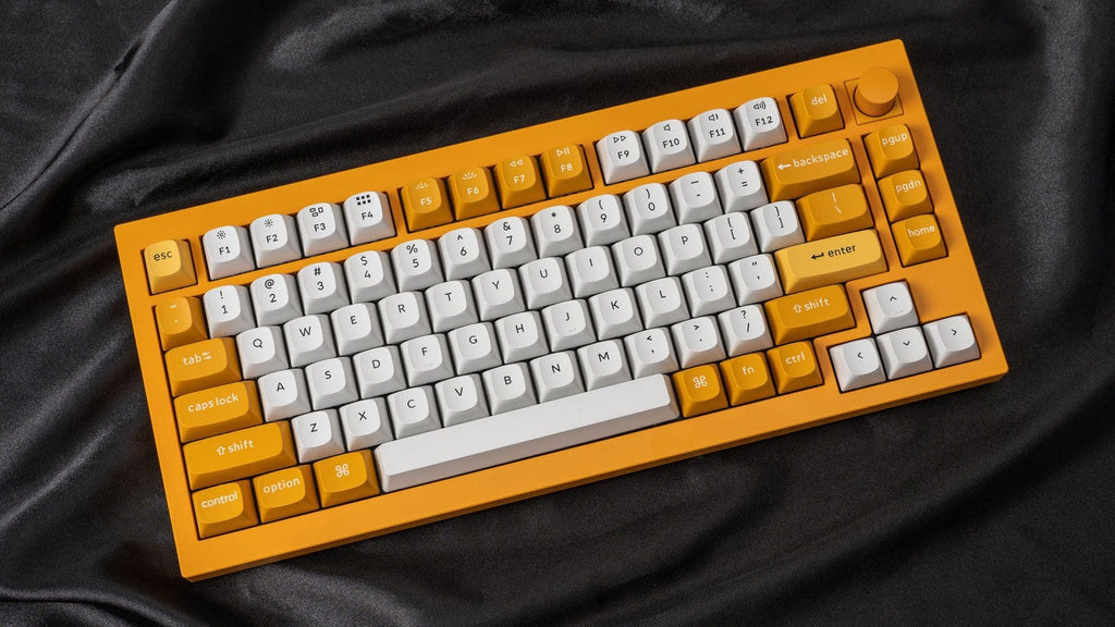 Keyboard mechanical Keychron Q1 84Key, Gateron G PRO Brown, USB-A, Hot-Swap, QMK, Knob, EN, RGB